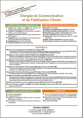 accès au CV